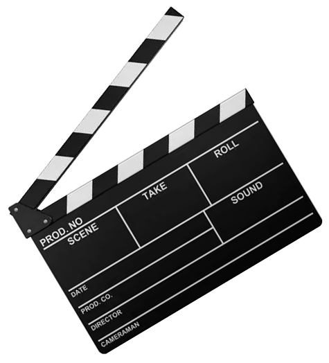 Movie clap board icon
